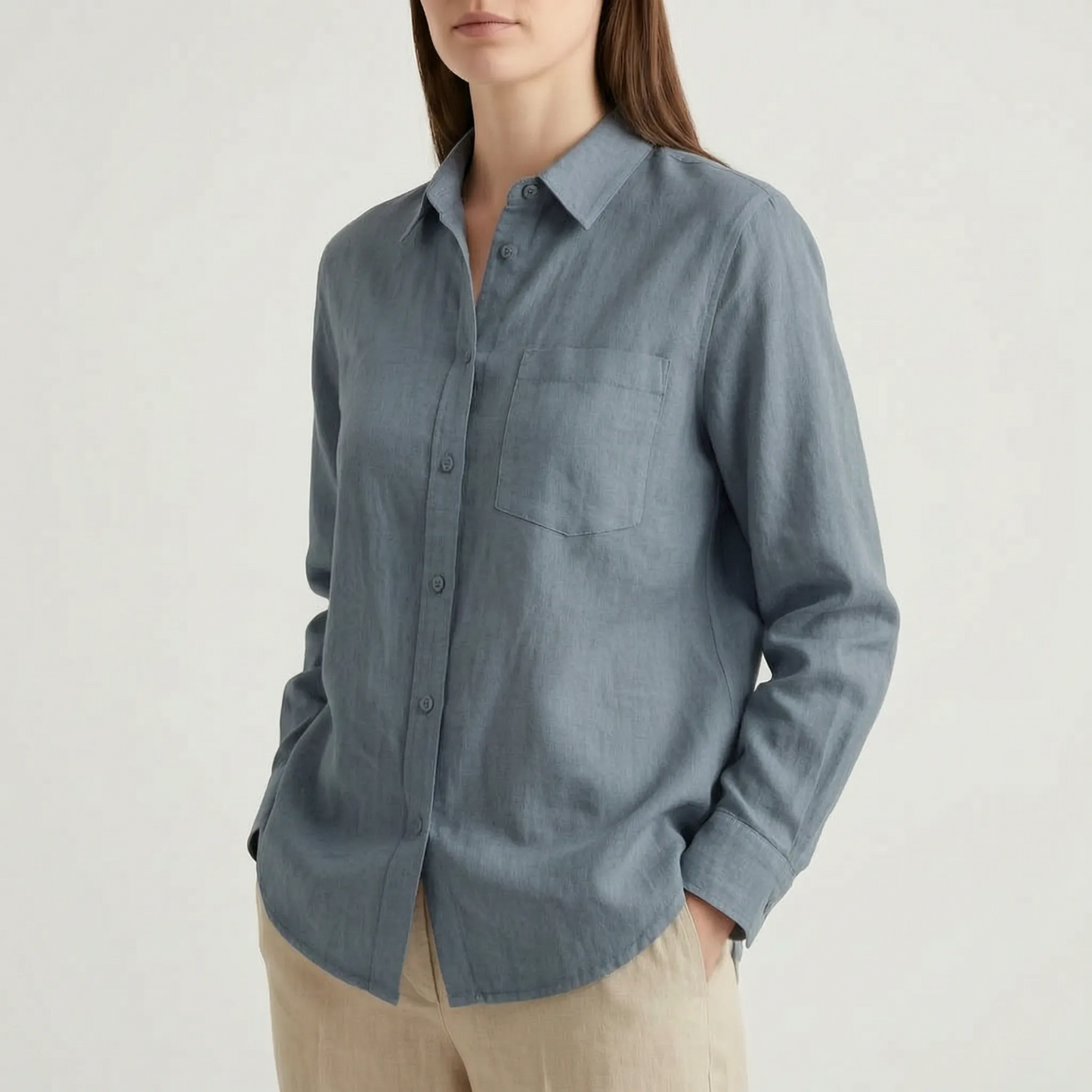 Oversized Button-Down Shirt - Shirley
