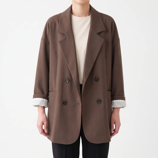 Oversized Double-Breasted Blazer - Melinda