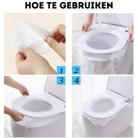 Hygiënische Wegwerp Toiletbril Hoes - SafeSit