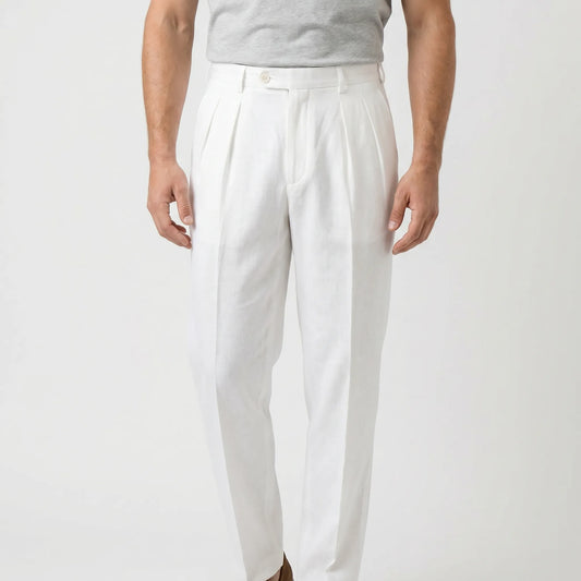 Pleated Smart Casual Trousers - Caleb