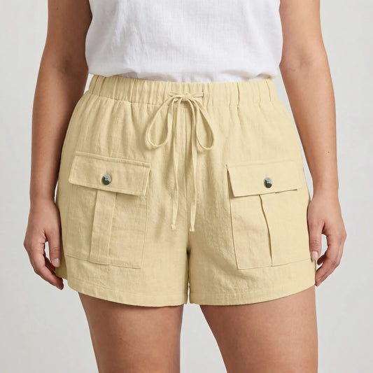 Plus Size Casual Warm-Weather Shorts - Veronica