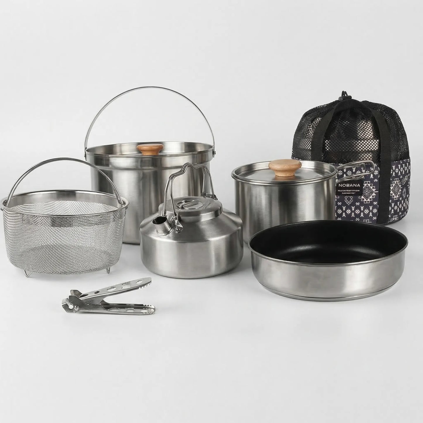 Portable Multi-Piece Outdoor Cookware Set - Outvenco