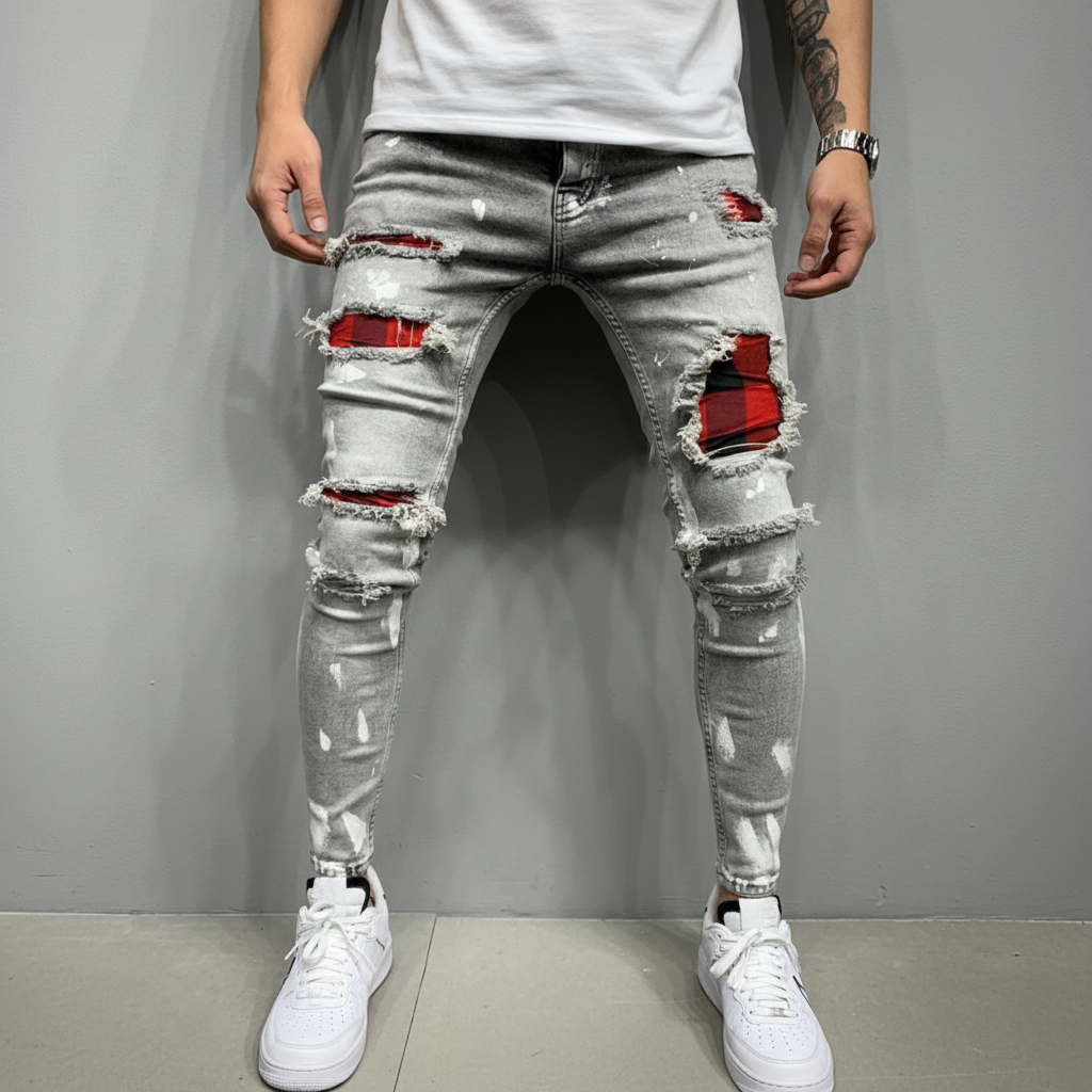 Ripped Slim Fit Jeans - William