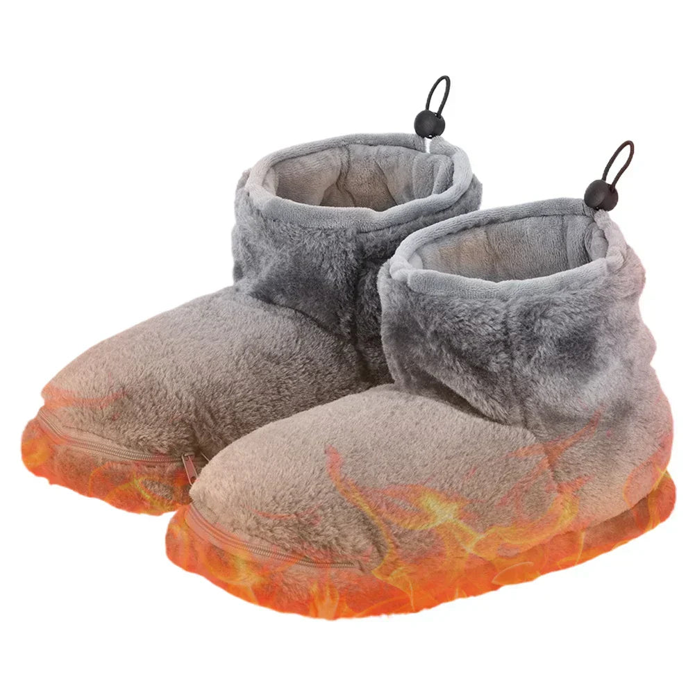 Elektrische USB-slof met pluche voering – WarmFeet