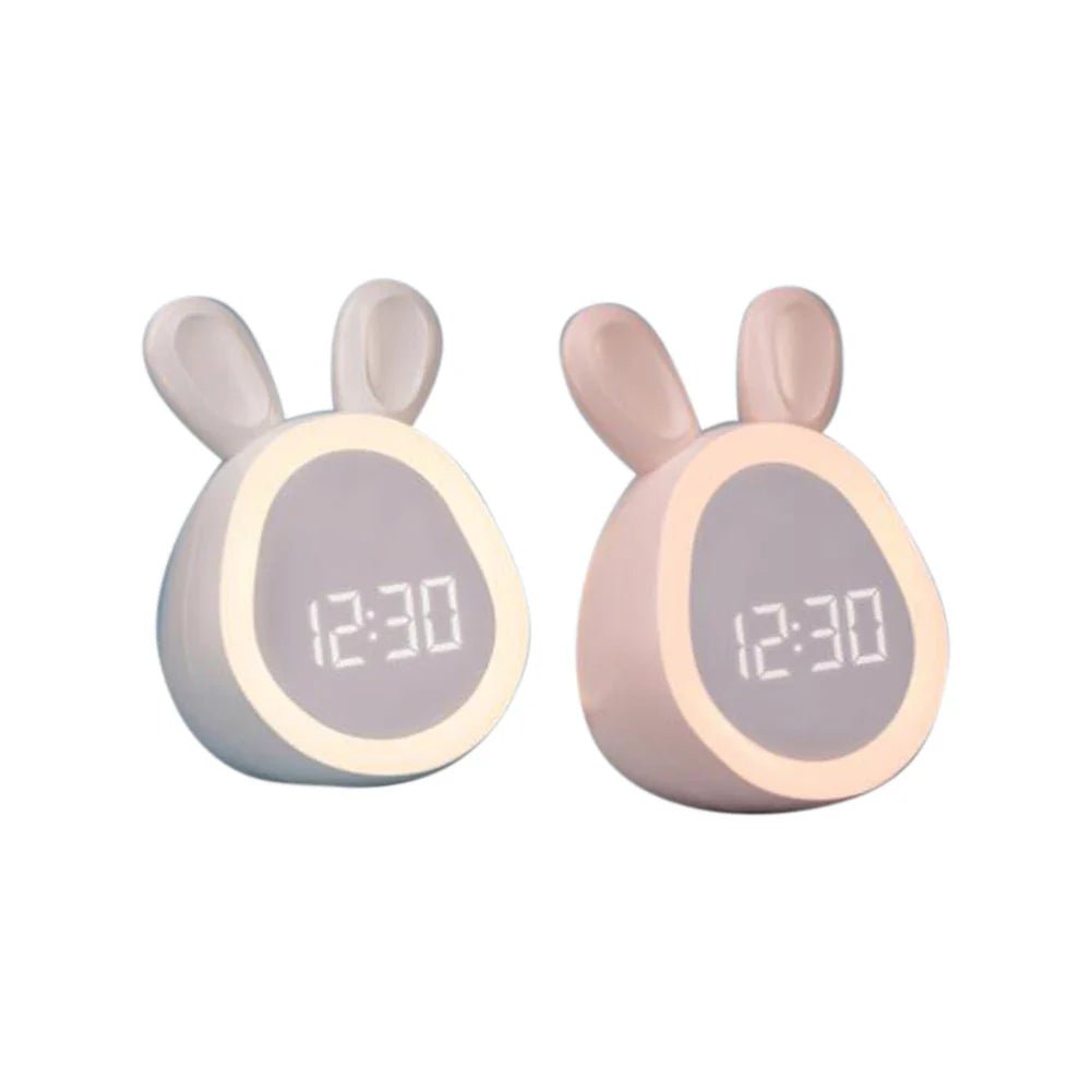 Kinderwekker in Konijnvorm met LED Nachtlamp - BunniGlow