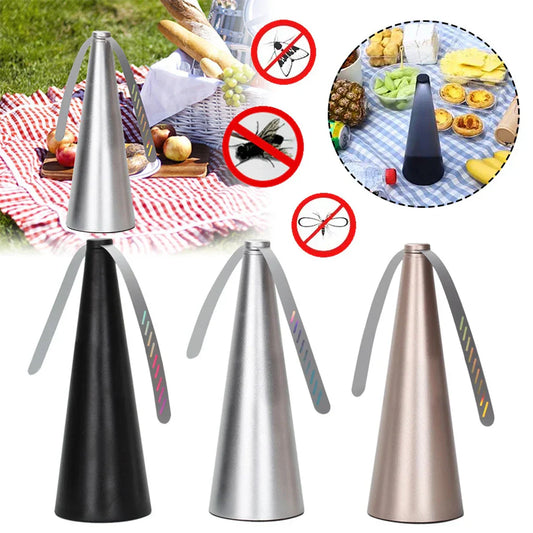 Buiten Vlieg- en Insectenafschrikkende Ventilator voor Eettafel en Maaltijden – BugFree