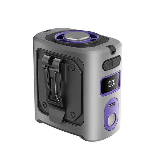 8000mAh Draagbare Koelende Heupventilator met Powerbank & LED Licht – FrostBreeze