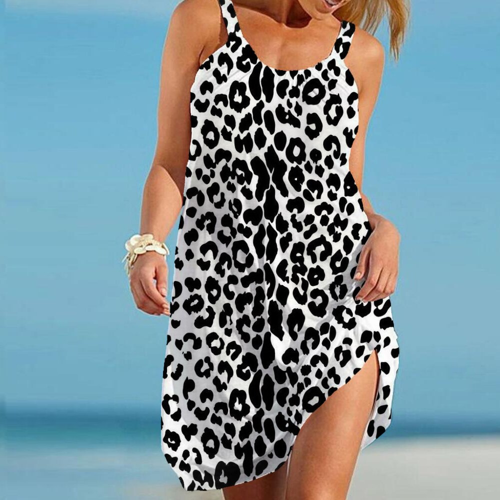 Luchtige Luipaardprint Zomerjurk – Noa