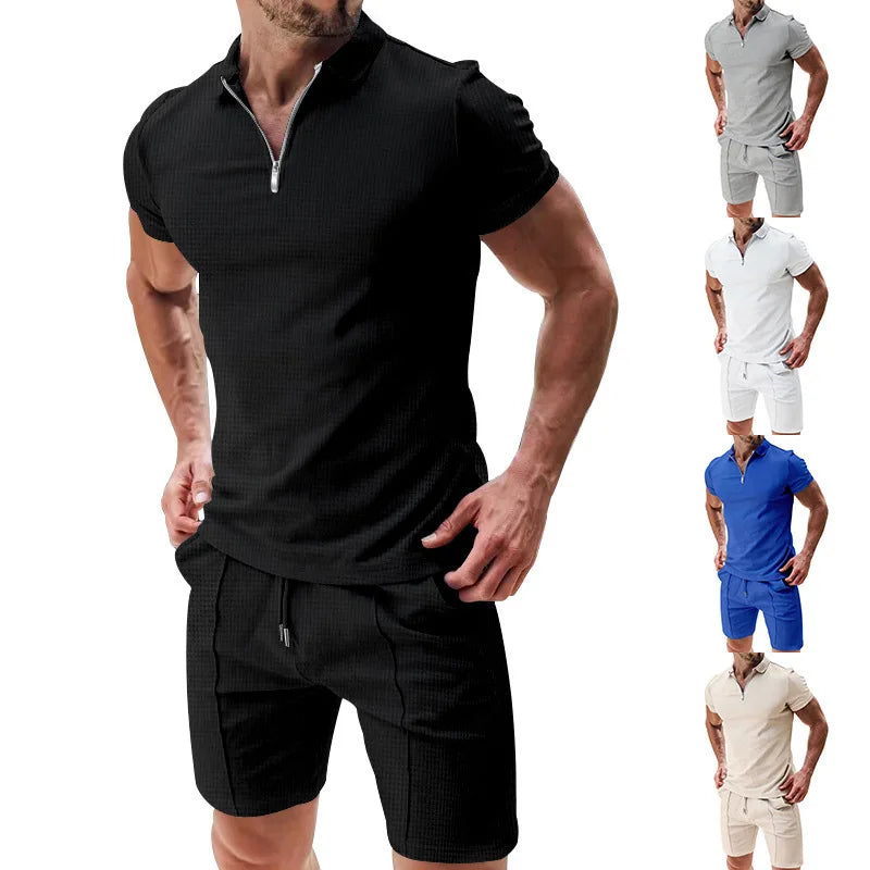 Ademende & Stylish Heren Zomerset met Poloshirt & Shorts - Nilo
