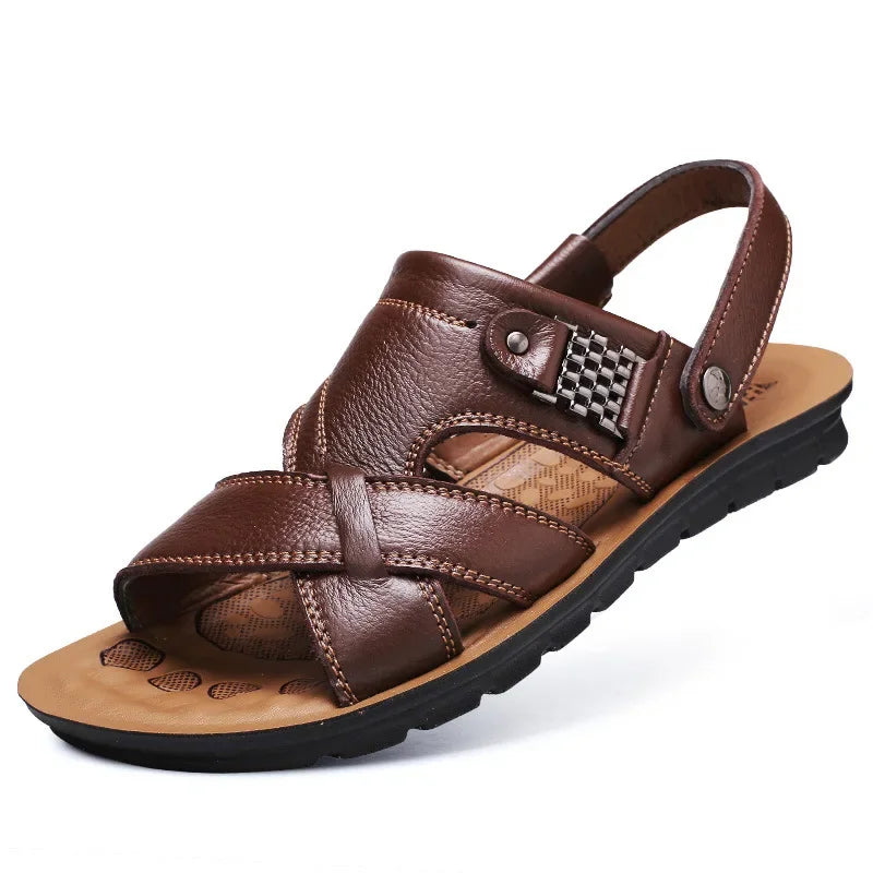 Duurzame & Ademend Leren Heren Sandalen – Tiberius
