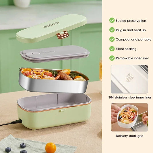 900ml Draagbare Elektrische Lunchdoos Voedselverwarmer met Stoomfunctie – HeatMate
