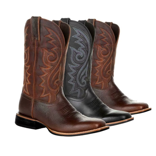 Halfhoge Heren Cowboylaarzen - Mason