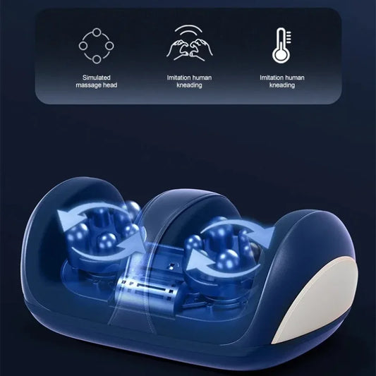 Extra Grote Elektrische Shiatsu Voet- en Kuitmassager met Verwarming – Orion