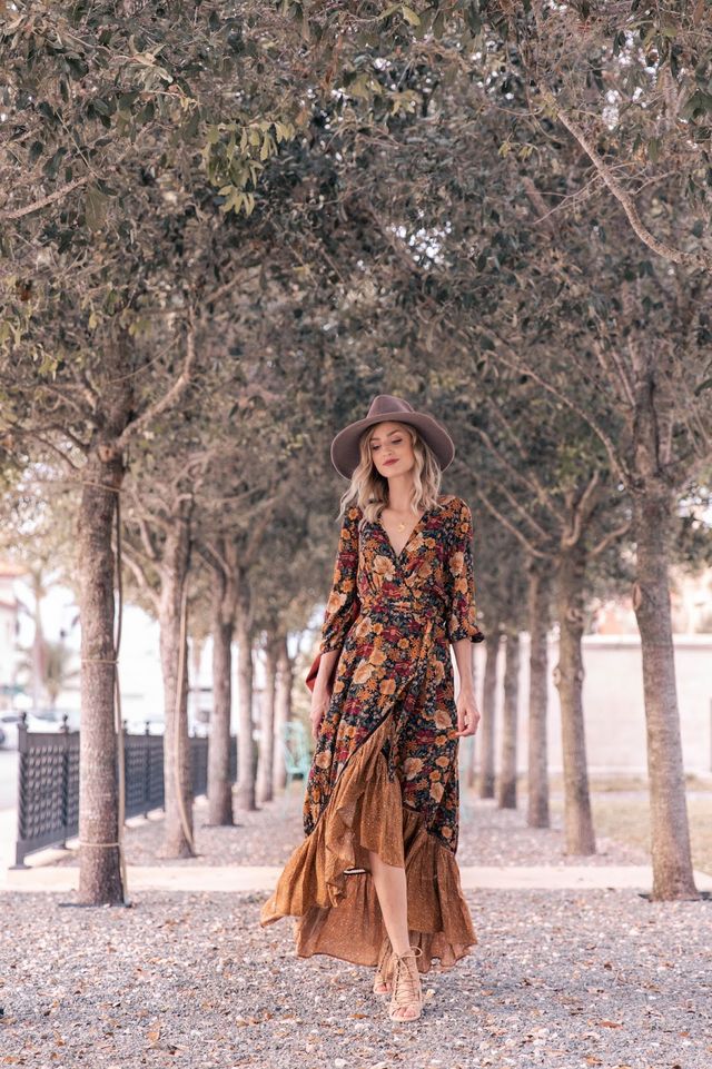 Bloemenprint Midi Jurk - Lily