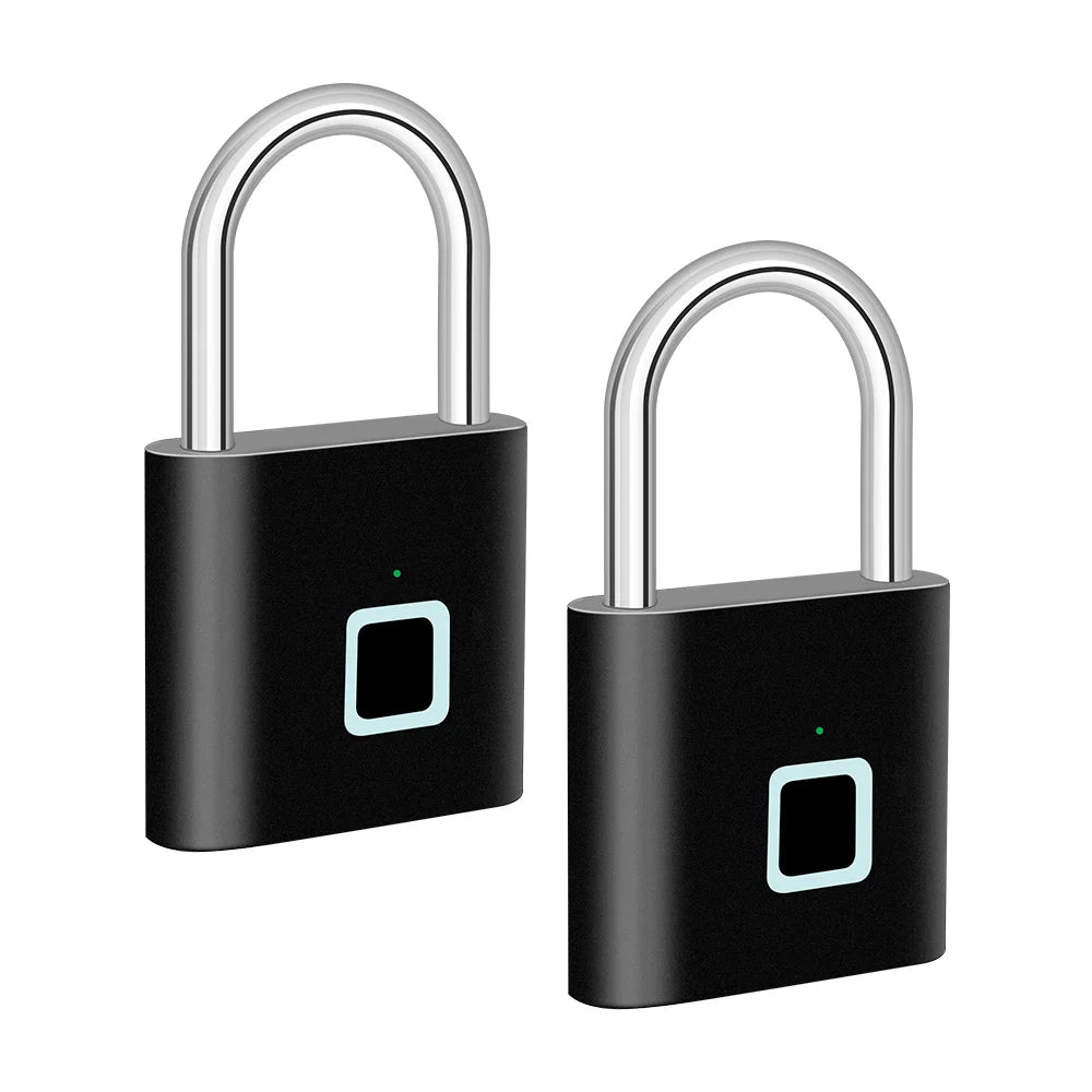 Slim vingerafdrukhangslot met USB-opladen & waterdicht ontwerp – Titan