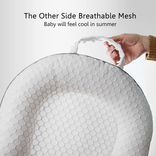 Ergonomisch babynest met rugsteun en mesh-ligvlak – Cosynido