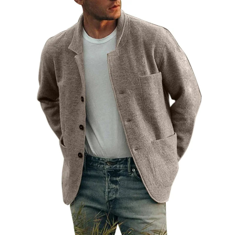 Heren cardigan met getailleerde pasvorm – Dario