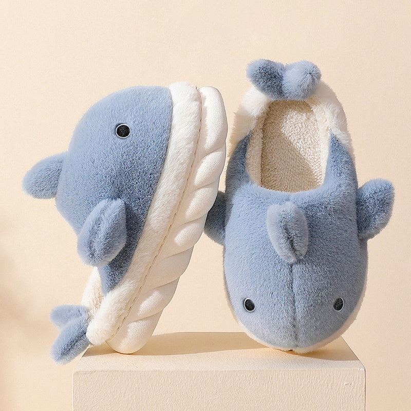 Zachte Pluche Haai Pantoffels - SnugShark