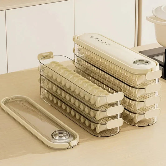 Stapelbare Vershoudbox met Deksel - FridgeStack