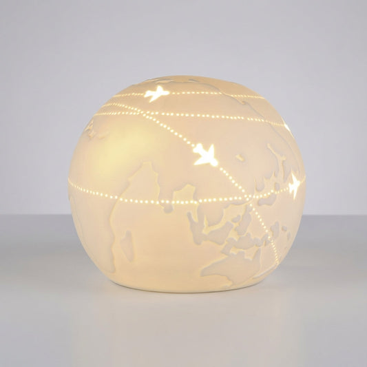 Table Lamp With Globe Motif - Aerolume
