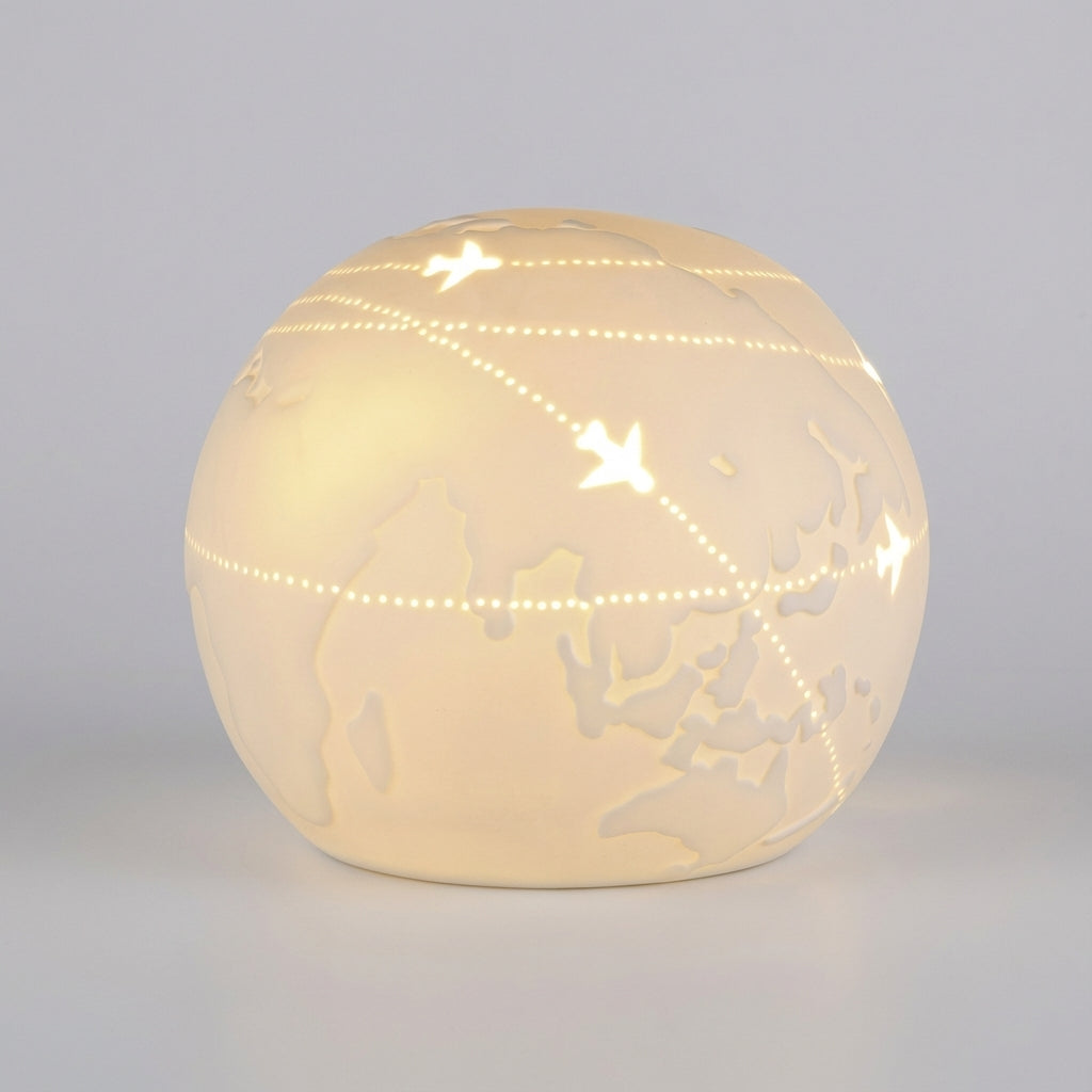 Table Lamp With Globe Motif - Aerolume