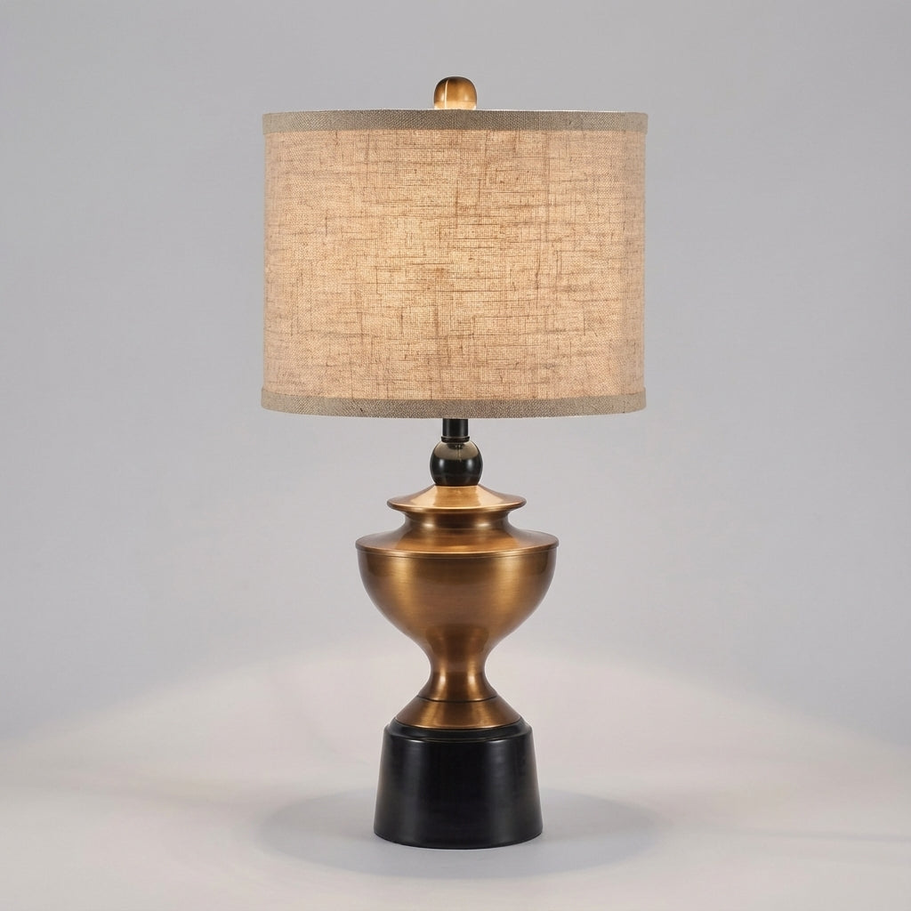 Table Lamp With Warm Shade - Glenova