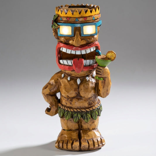 Tiki Inspired Outdoor Lamp - LuminTiki