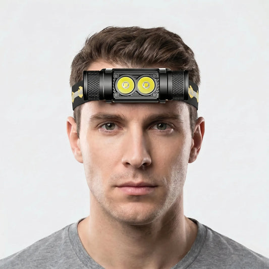 USB Rechargeable LED Head Torch - Torchlux