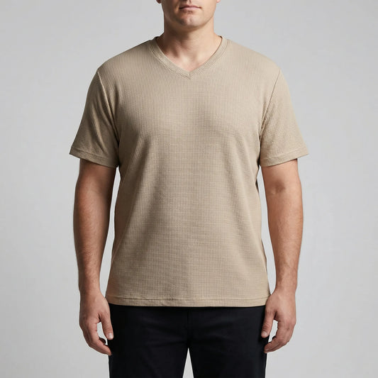 V-Neck Short Sleeve Summer Tee - Melvin