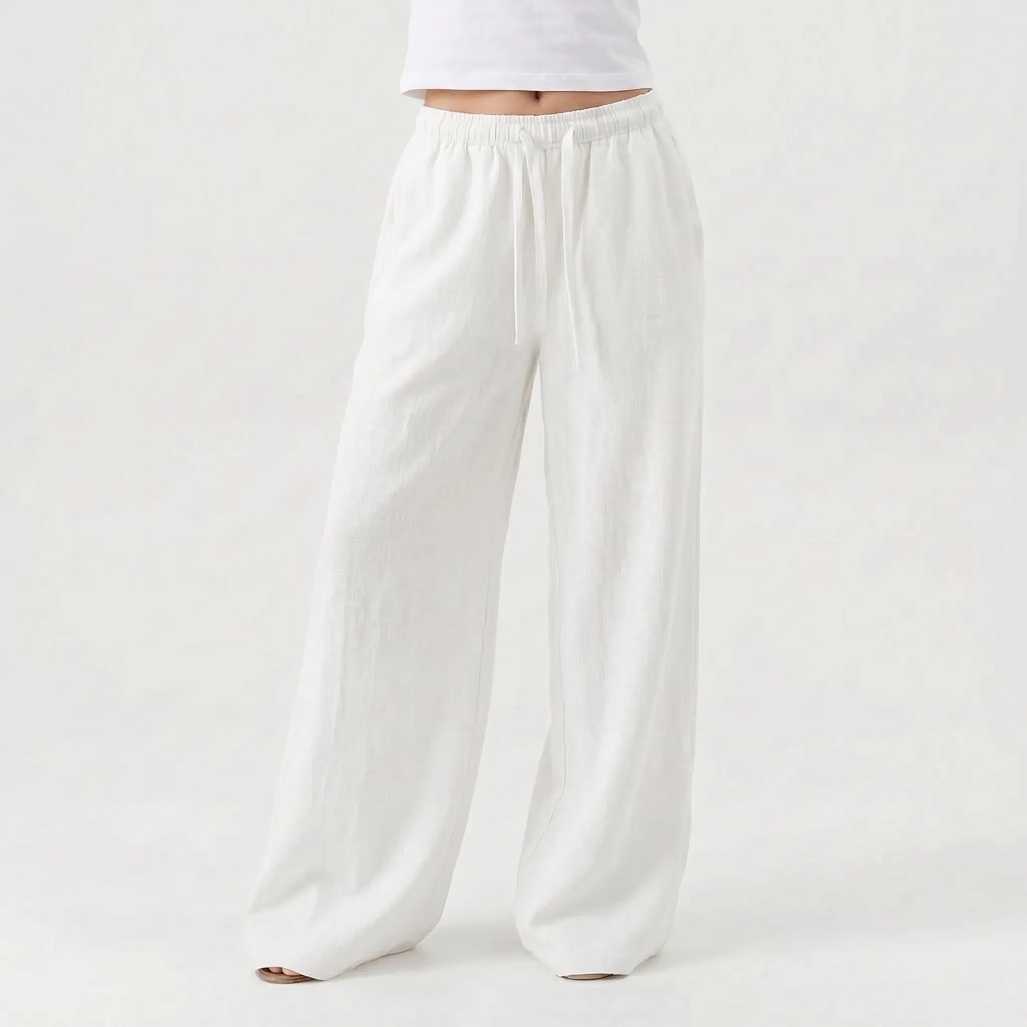 Wide Leg Casual Trousers - Josephine