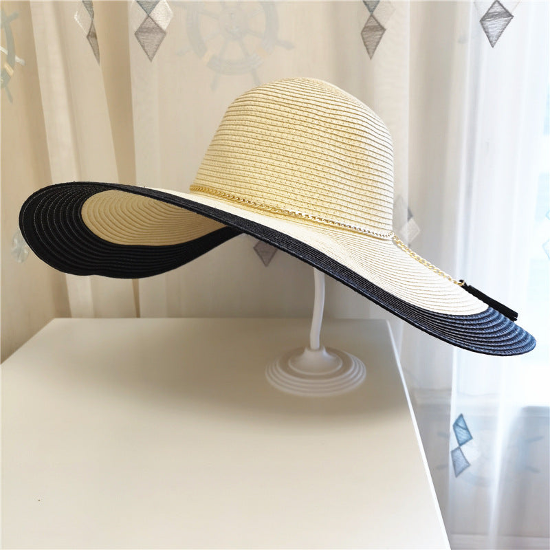 Dames zomerhoed met brede rand en UV-bescherming – Lily