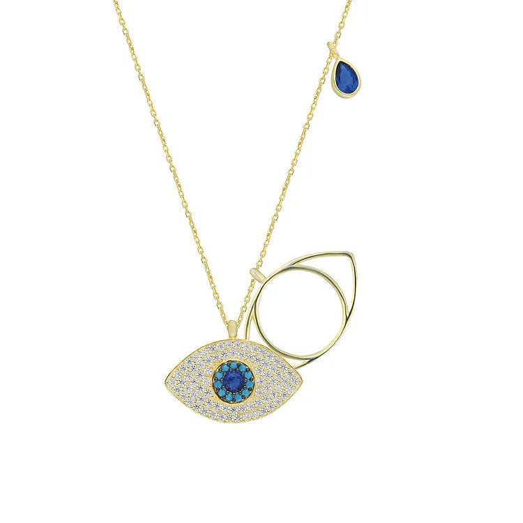 Stijlvolle Ketting met Boze Oog - Leyla