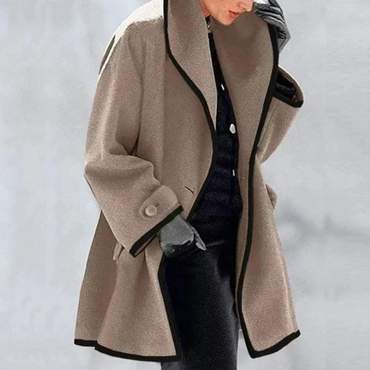 Warme Winter Wollen Dames Trenchcoat - Emma
