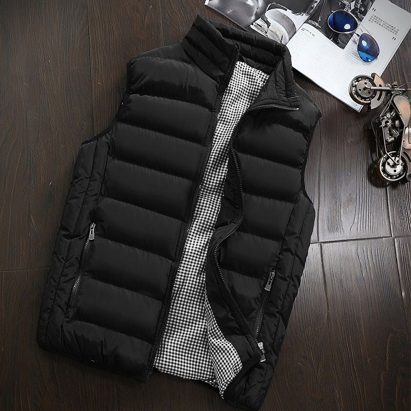 Waterafstotende & Gevoerde Heren Bodywarmer met Staande Kraag - Henrik