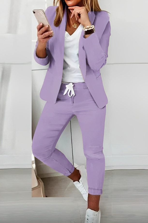 Tweedelige Dames Blazer Set – Alina