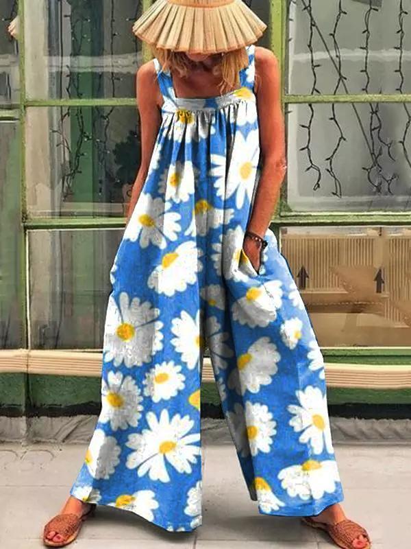 Mouwloze Bloemen Jumpsuit – Isabeau