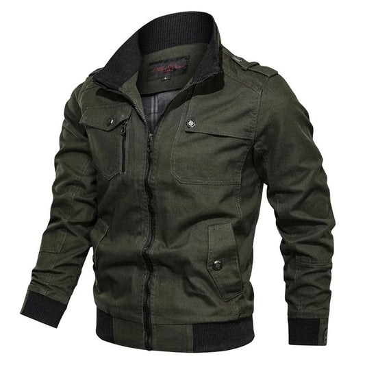 Heren Zomerjas met Kraag en Motorlook – Vince