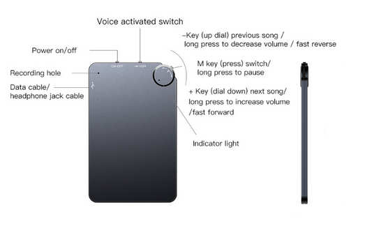 Mini Spraakgestuurde Recorder - EchoNote