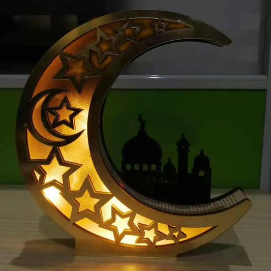 Feestelijke Maanvormige LED Lamp - LunarShine