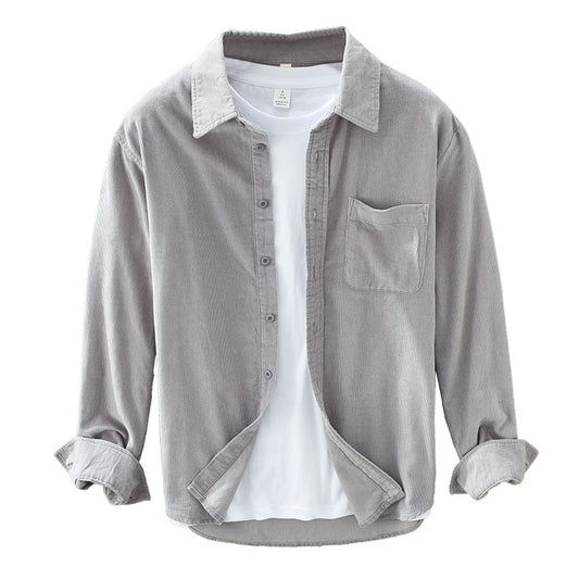 Corduroy Herenoverhemd Met Lange Mouwen – Arvid