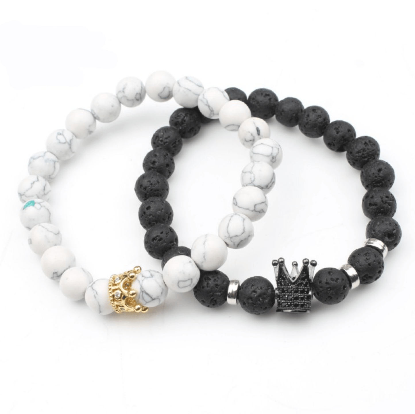King & Queen Partnerarmband Set - Calix