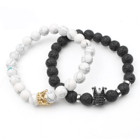 King & Queen Partnerarmband Set - Calix