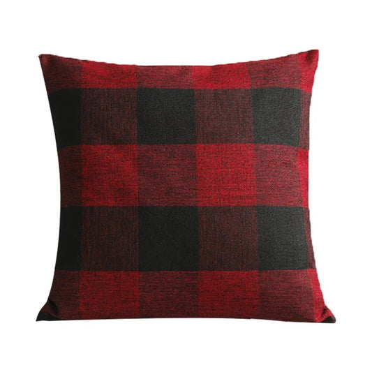 Gezellige Geruite Kussenhoes in Landhuisstijl – Autumn Plaid