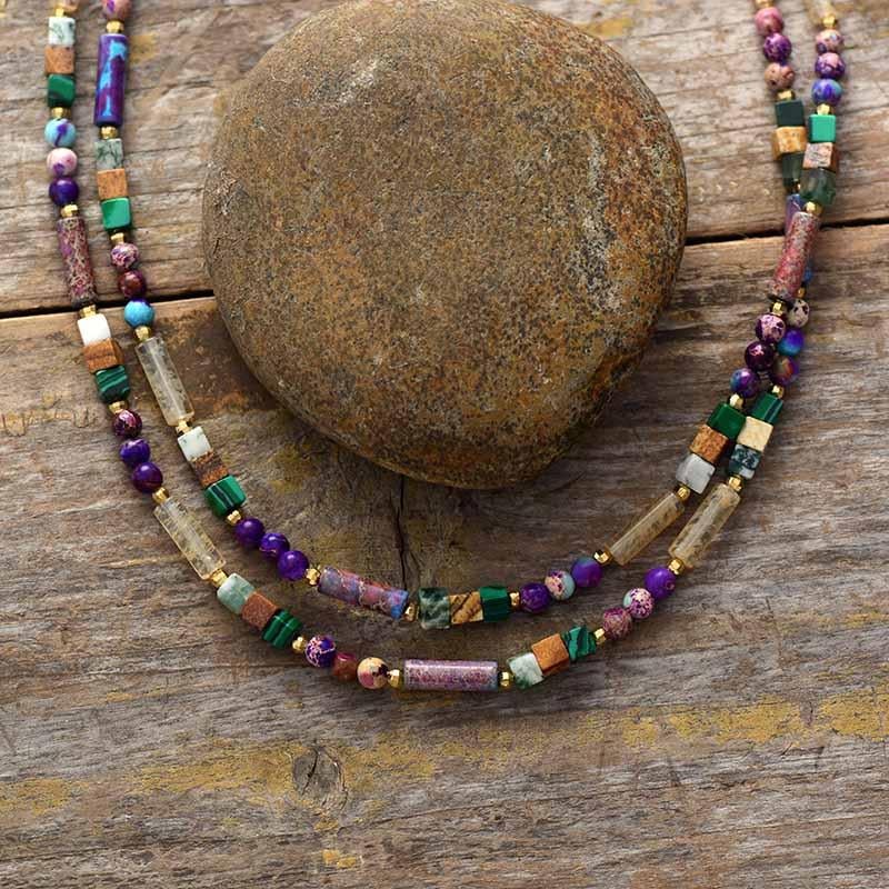 Edelsteen Choker Ketting - Isabella