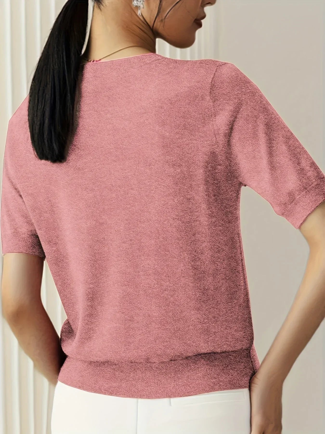 Dames Korte Mouwen Trui – Mila
