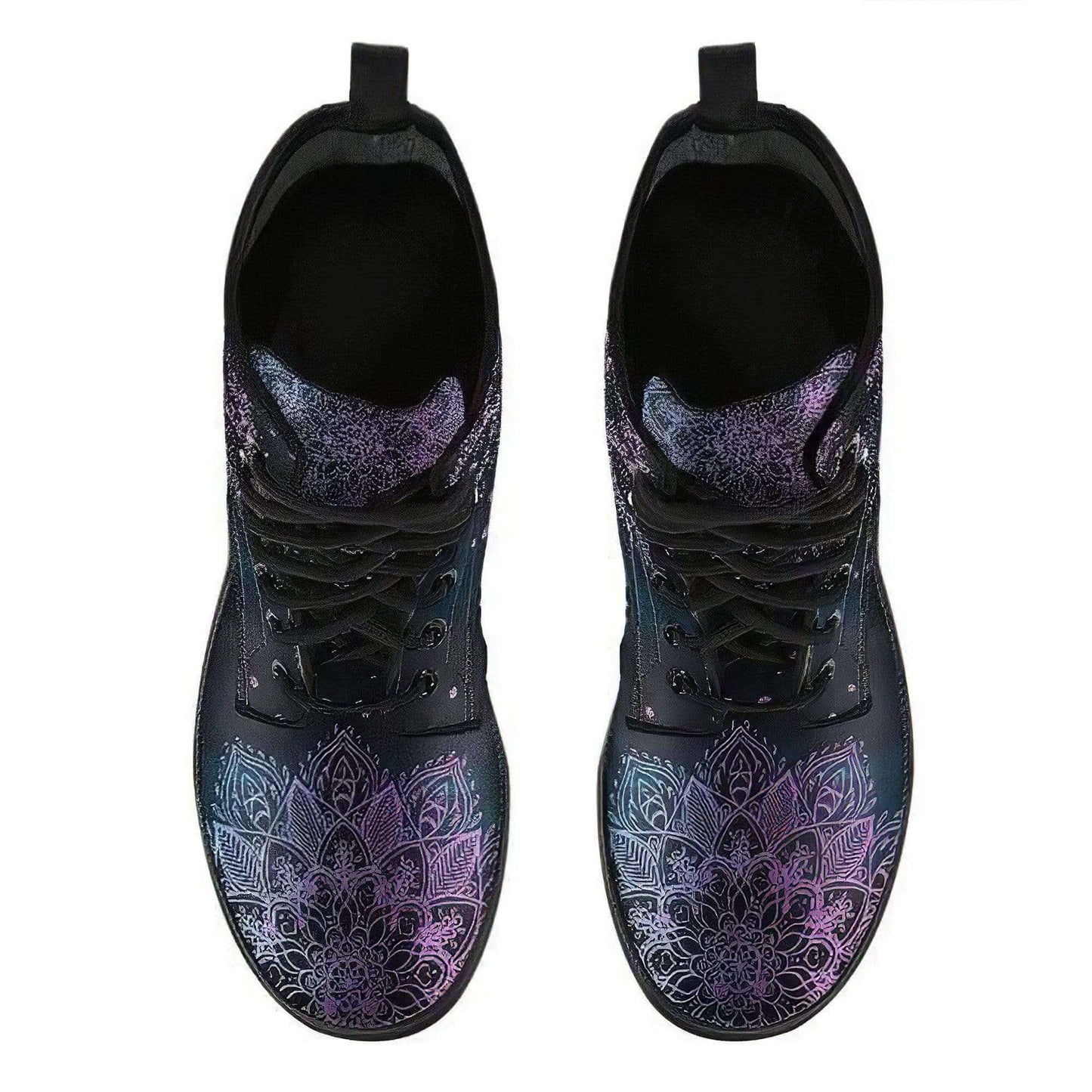 Dames Enkelboots met Herfstblad- en Maanmotief - Selene