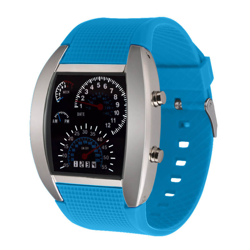 Heren Snelheidsmeter LED Horloge