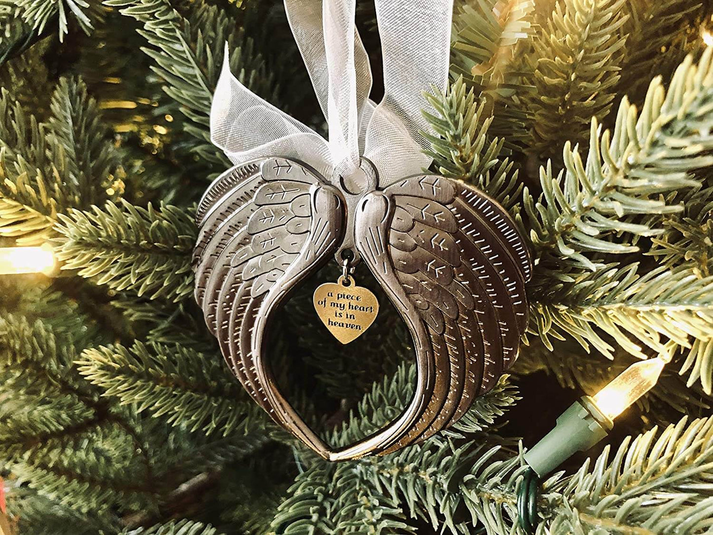 Angel Wings | Een stukje van mijn hart is in de hemel Ornament