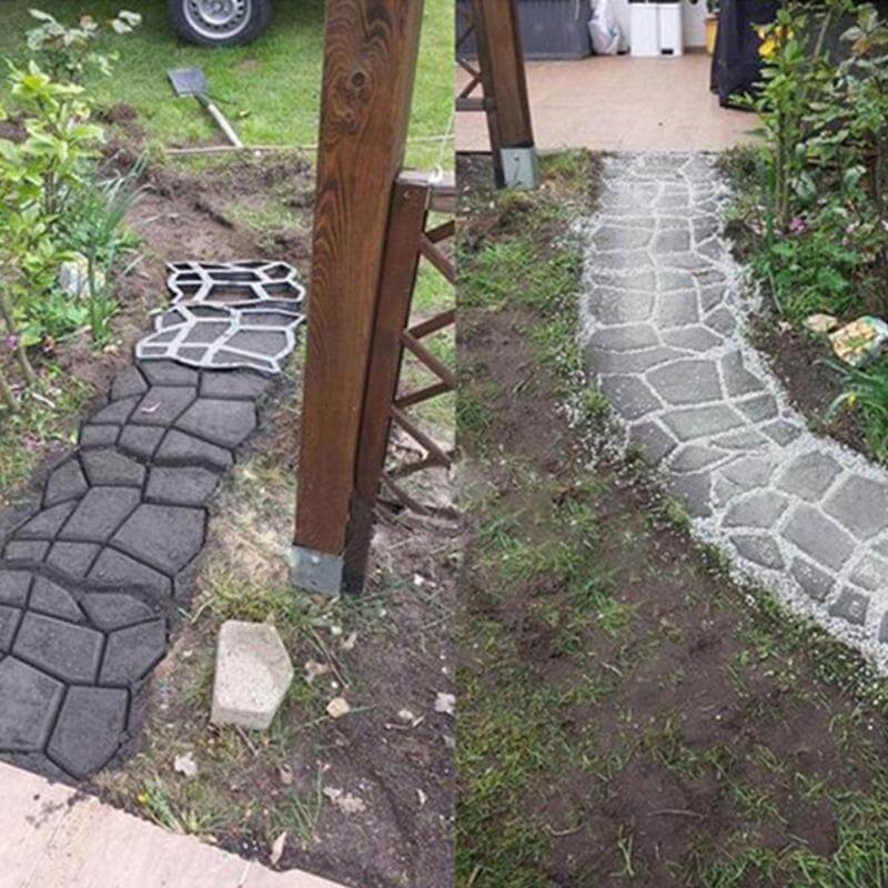 DIY tuinpad mal