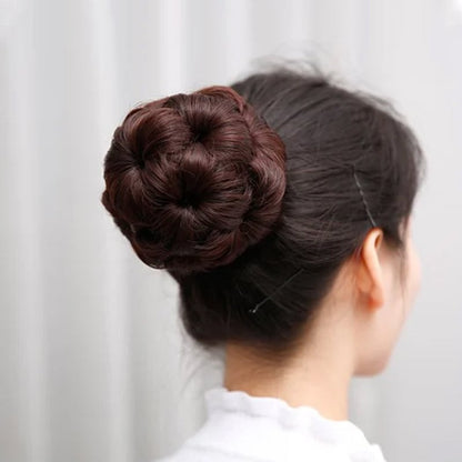 Bloemvormige Haarklem met Hairextension – Fiora